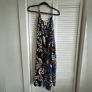Farm Rio wrap dress, toucan print, size M